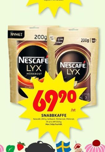 ICA Kvantum Nescafé lyx instant kaffe erbjuda