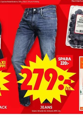 ICA Maxi Grant jeans erbjuda