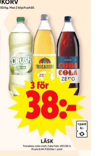 ICA Maxi Päron läskedryck erbjuda