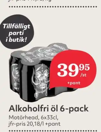 Hemköp Motörhead öl erbjuda