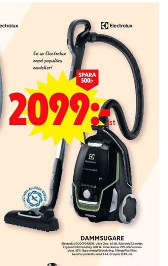 ICA Maxi Electrolux dammsugare erbjuda