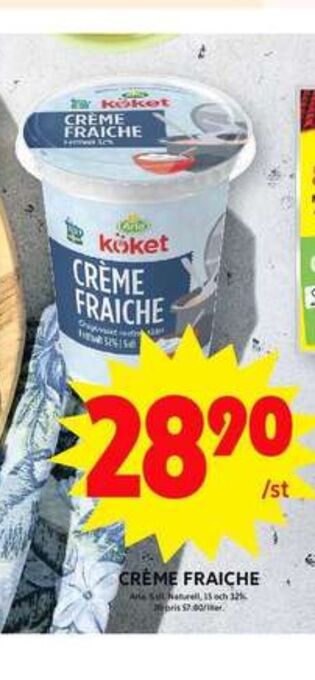 ICA Maxi Arla köket crème fraiche erbjuda