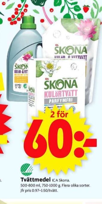 ICA Supermarket Skona sköljmedel erbjuda