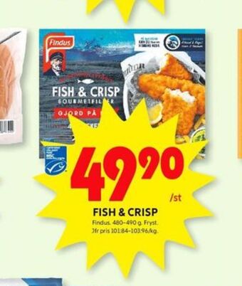 ICA Kvantum Fish & crisp fiskpinnar erbjuda