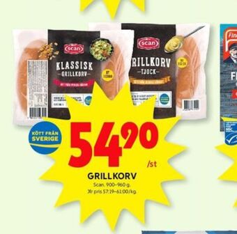 ICA Kvantum Scan grillkorv erbjuda