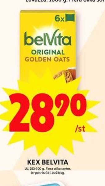 ICA Maxi Belvita kex erbjuda