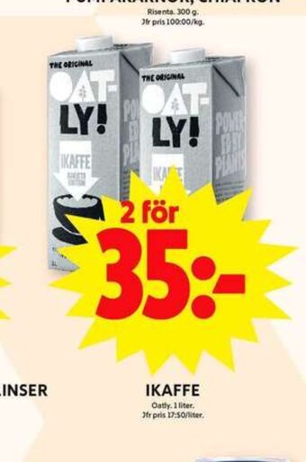 ICA Maxi Oatly ikaffe havredryck erbjuda