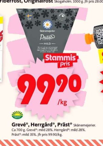 ICA Supermarket Skånemejerier grevé erbjuda