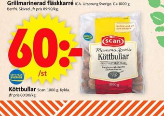 ICA Supermarket Mamma scan köttbullar erbjuda