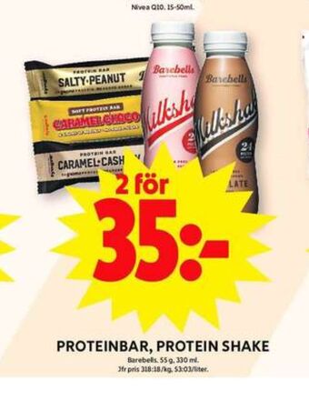 ICA Maxi Barebells bars erbjuda