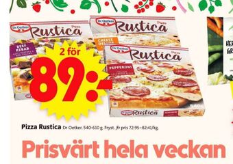 ICA Supermarket Rustica pizza erbjuda