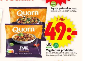 ICA Supermarket Quorn vegetarmat erbjuda