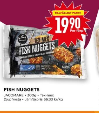 Willys Jacomare fisk nuggets erbjuda