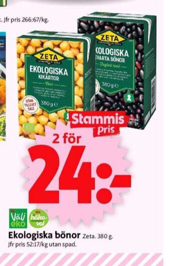 ICA Supermarket Zeta bönor erbjuda