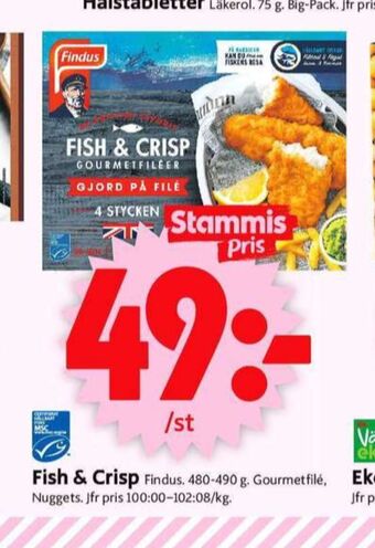 ICA Supermarket Fish & crisp fiskpinnar erbjuda