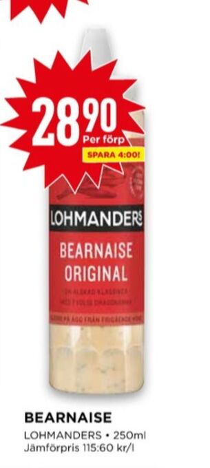 Willys Lohmanders bearnaisesås erbjuda