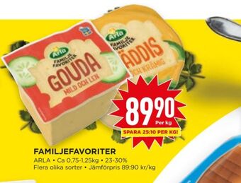 Willys Hemma Arla gouda erbjuda