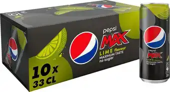 Pepsi max lime 10x33cl