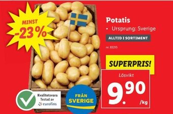Lidl Potatis erbjuda