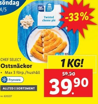 Lidl CHEF SELECT Ostsnäckor erbjuda