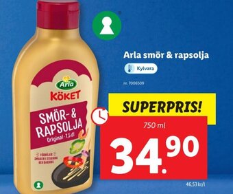 Lidl Arla SMÖR- & RAPSOLJA erbjuda
