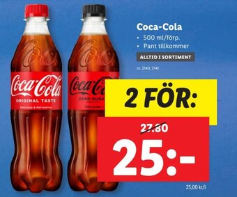 Lidl Coca-Cola erbjuda