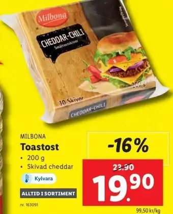 Lidl MILBONA Toastost erbjuda