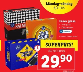 Lidl Fazer glass erbjuda