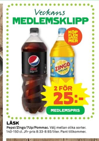 Coop Pepsi läskedryck erbjuda