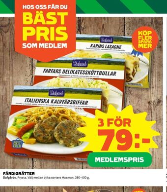 Coop Dafgårds lasagne erbjuda