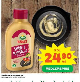 Coop Arla köket smör & rapsolja erbjuda