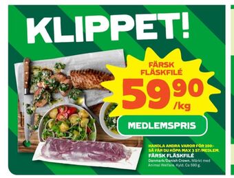 Stora Coop Danish crown fläskfilé erbjuda