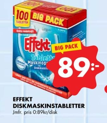 ÖoB Effekt diskmaskintabs erbjuda