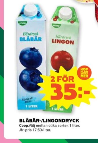 Stora Coop Coop fruktdryck erbjuda