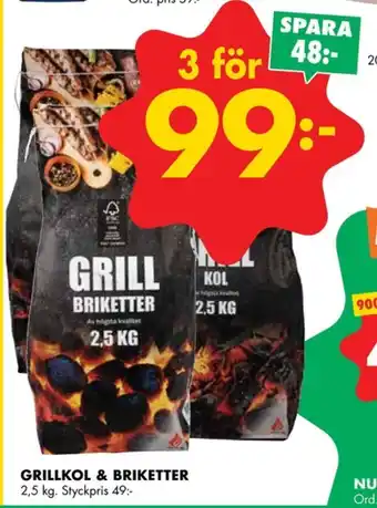 ÖoB Wassermaxx grillkol/briketter erbjuda