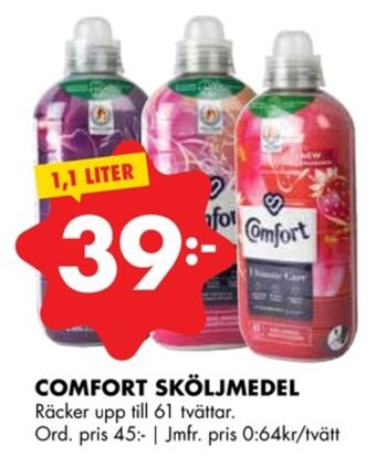 ÖoB Comfort sköljmedel erbjuda