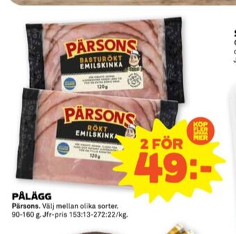 Stora Coop Pärsons skinka erbjuda