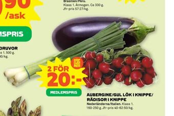 Stora Coop Änglamark aubergine erbjuda