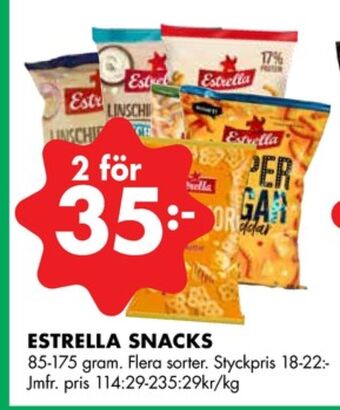 ÖoB Estrella snacks erbjuda