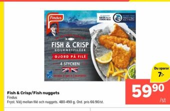 Coop Extra Fish & crisp fiskpinnar erbjuda