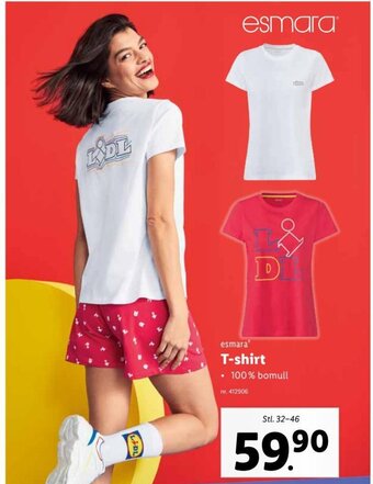 Lidl esmara T-shirt erbjuda