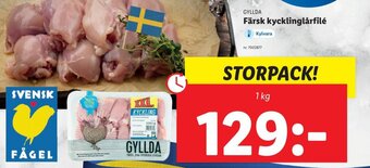 Lidl GYLLDA Färsk kycklinglårfilé erbjuda