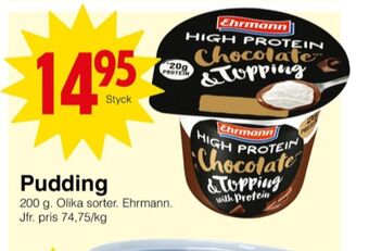 Matöppet Ehrmann pudding erbjuda