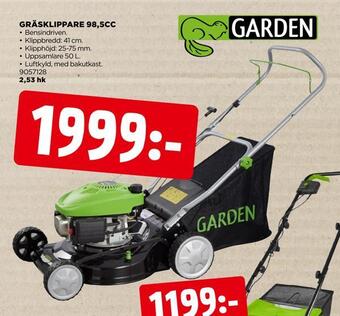 Jem&Fix Gräsklippare 98,5cc erbjuda