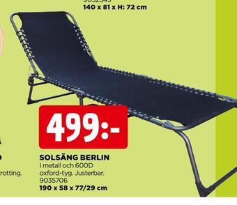 Jem&Fix Solsäng berlin erbjuda