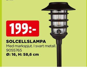 Jem&Fix Solcellslampa erbjuda