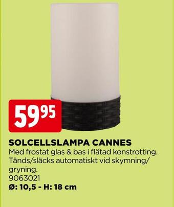 Jem&Fix Solcellslampa cannes erbjuda