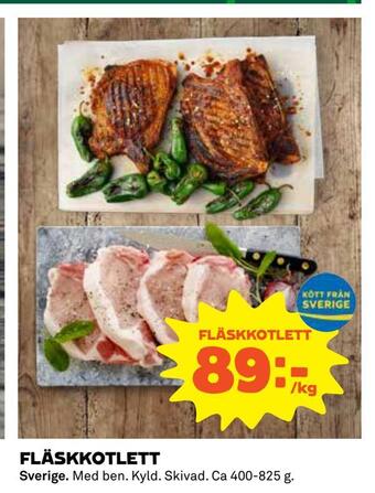 Coop Daglivs Fläskkotlett erbjuda