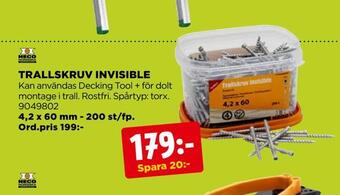 Jem&Fix Trallskruv invisible erbjuda