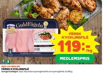 Coop Konsum Färsk kycklingfilé erbjuda
